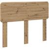 vidaXL Hoofdbord Artisan Eiken Bewerkt hout