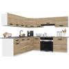 B BELINI GROUP Belini ITALIA 7 Cucina Angolare Componibile 420cm Rovere Sonoma