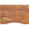 vidaXL Piano Scrivania 80x60x2,5 cm Rettangolare Legno Massello Acacia