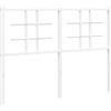 vidaXL Testiera di Ricambio in Metallo Bianco 120 cm