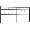 vidaXL Vervangend hoofdbord 193 cm metaal zwart