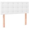 vidaXL Hoofdbord LED 100x5x78/88 cm kunstleer wit