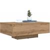 vidaXL Artisanaal eiken 85 x 55 x 31 cm Bewerkt hout