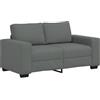 vidaXL 2-zitsbank 160x77x82 cm stof donkergrijs