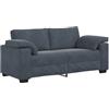 vidaXL Divano Divanetto Grigio Scuro 180x77x82 cm in Velluto
