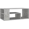 vidaXL Tavolino Salotto Grigio Cemento 100x50x40 cm Legno Multistrato
