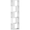 vidaXL Boekenkast 5-laags 45x23,5x162,5 cm bewerkt hout wit
