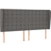 vidaXL Testiera ad Orecchio Grigio 163x23x118/128cm in Similpelle