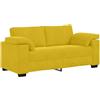 vidaXL Loveseat Sofa Geel 180x77x82 cm Fluweel
