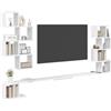 vidaXL Vaste TV Plank Wit 200 x 15 x 94 cm Bewerkt hout