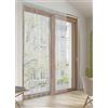 BIANCHERIAWEB Tenda Antimosca Antirumore Caduta Pannello Porta Finestra Multistring Tinta Unita 100x200 Grigio