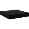 vidaXL Scaffale a Parete Nero Lucido 23x23,5x3,8 cm in MDF