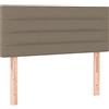vidaXL Testiera Tortora 100x5x78/88 cm in Tessuto