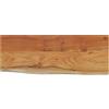 vidaXL Mensola a Muro 80x30x2,5cm Rettangolare Legno Acacia Bordi Vivi