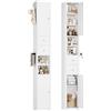 FOREHILL Colonna Bagno con 2 Ante e 2 Cassetti 20x20x181,5 cm Bianco