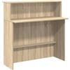 vidaXL Scrivania per Reception Rovere Sonoma 100x50x103,