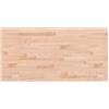 vidaXL Piano Bagno 80x40x1,5 cm Legno Massello di Faggio
