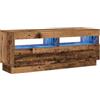 vidaXL Mobile Porta TV con LED Legno Antico 100x35x40 cm Truciolato, Supporto TV, Mobile multimediale, consolle TV, Mobile HiFi