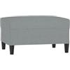 vidaXL Poggiapiedi Grigio Chiaro 70x55x41 cm in Tessuto