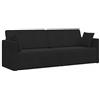 vidaXL Vloerslaapbank Zwart 213 x 70 x 77 cm Fluweel