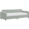 vidaXL Slaapbank met matras 80x200 cm fluweel lichtgrijs