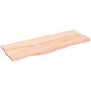 vidaXL Piano per Tavolo 100x40x2 cm in Rovere Massello Non Trattato