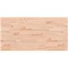 vidaXL Piano Bagno 100x50x2,5 cm in Legno Massello di Faggio