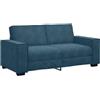 vidaXL Divano a 2 Posti Blu 180x78x84 cm in Velluto