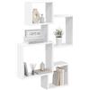 vidaXL Wand Cube Planken Muurmontage Wit 64 x 13,5 x 91,5 cm