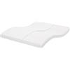 vidaXL Schuimmatras 7 zones hardheid 20 ILD 160x200 cm wit