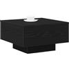 vidaXL Salontafel Zwart Eiken 55 x 55 x 31 cm