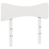 vidaXL Testiera Bianca 75 cm in Legno Massello di Pino