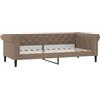 vidaXL Slaapbank 80x200 cm kunstleer cappuccinokleurig