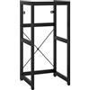 vidaXL Struttura per Lavabo da Bagno Nera 40x38x83 cm in Ferro