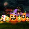 Danxilu Zucca Gonfiabile Halloween 2,4 m con Fantasma LED da Esterno | Decorazioni Gonfiabili Gigante con Luminosi, Ideale per Esterni, Giardino, Cortile, Terrazza, Feste e Addobbi Halloween