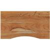 vidaXL Piano Scrivania 80x50x2,5 cm Rettangolare Legno Massello Acacia