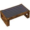 vidaXL Salontafel met Infinity LED 90x53x30 cm gerookt eikenkleurig