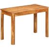 vidaXL Tavolo da Pranzo 110x55x76 cm Legno Massello di Acacia