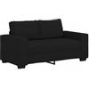 vidaXL 2-zitsbank 160x77x82 cm stof zwart