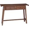 vidaXL Scrivania Marrone 110 x 30 x 79 cm Legno di Mogano Massello