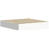 vidaXL Scaffale a Parete Rovere e Bianco 23x23,5x3,8 cm in MDF