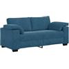 vidaXL Divano Divanetto Blu 180x77x82 cm in Velluto
