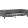 vidaXL Letto da Giorno Grigio 90x200 cm in Tessuto