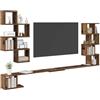 vidaXL Vaste TV Plank Oud hout 200 x 15 x 94 cm Bewerkt hout