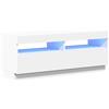 vidaXL Tv-meubel met LED-verlichting 100x35x40 cm wit