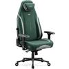 Diablo Chairs Diablo X.Eye Prime sedia da gioco con funzione di raffreddamento Sedia da ufficio Sedia da scrivania, carico massimo 140 kg, dimensioni normali, colore verde foresta