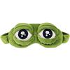 DMZK Maschera per Dormire,Maschera di Sonno di Occhi di Rana,3D Peluche Traspirante