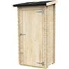 Alce Casetta in legno da giardino alce arturo in abete 98x64x188 cm