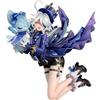 Zhongkaihua Furina Figura inginocchiata 20CM Carino Anime Girl Statue Decor | Focalors Figura Blu Outfit Gioco Personaggio Desktop PVC Modello da Collezione Regalo