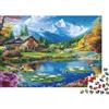 ISVMBMYGRWOw Bella Casa di Montagna Puzzle 1000 Pezzi Paesaggio Naturale 38x26cm/1000pcs